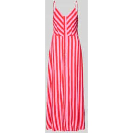 maxi-jurk van viscose met knoopsluiting model 'SAVANNA'