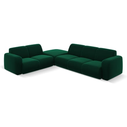 6-zitshoekbank Lola velvet links | Windsor & Co