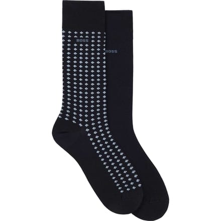 Hugo Herenbemanningssokken (Pakket van 2) (Donkerblauw)