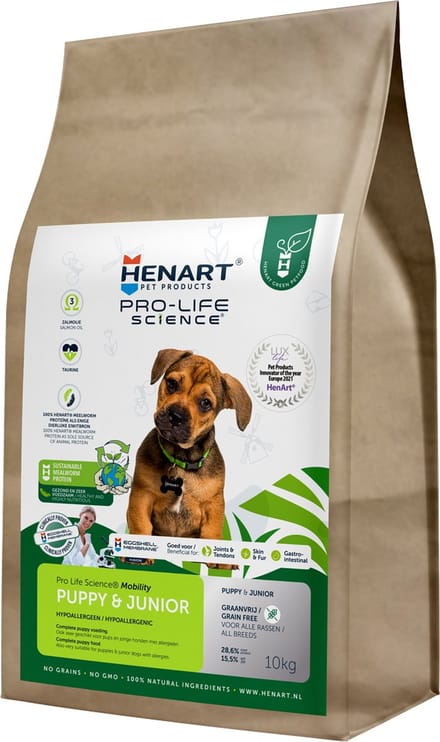 Henart Mealworm Insect Puppy / Junior With Hem Eggshell Membrane
