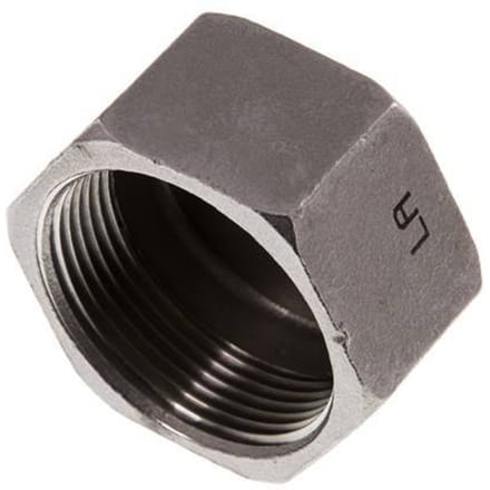 Rp 1 1/2'' RVS Afsluitkap 16 Bar