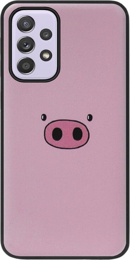 ADEL Siliconen Back Cover Softcase Hoesje Geschikt voor Samsung Galaxy A33 - Biggetje