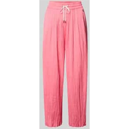 Pull-on-broek met plissévouwen met tunnelkoord