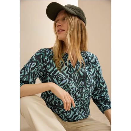 Bedrukte katoenen blouse