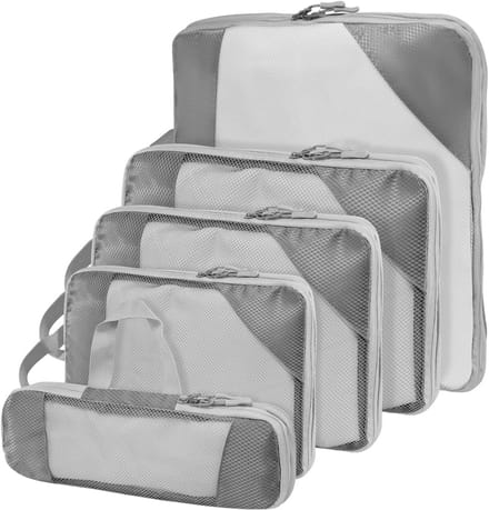 Compressie Packing Cubes Reiskoffer Organizer Set 5 Delig