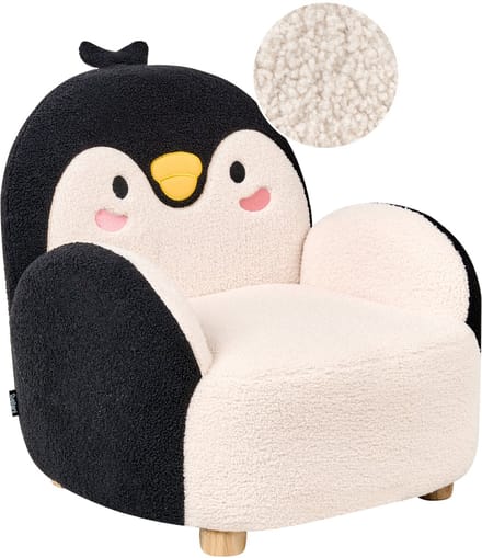 FYN - Kinderfauteuil - Zwart - Bouclé