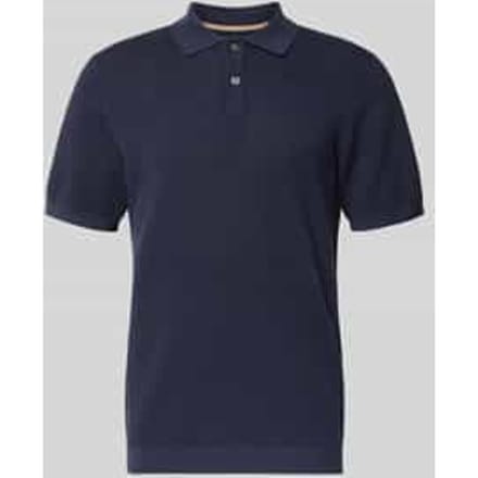 Slim fit poloshirt met structuurpatroon