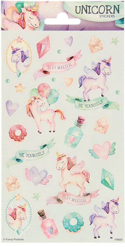 Wefiesta - Stickers Unicorn glitter