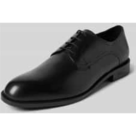 Leren derbyschoenen met labeldetails, model 'Tayil'