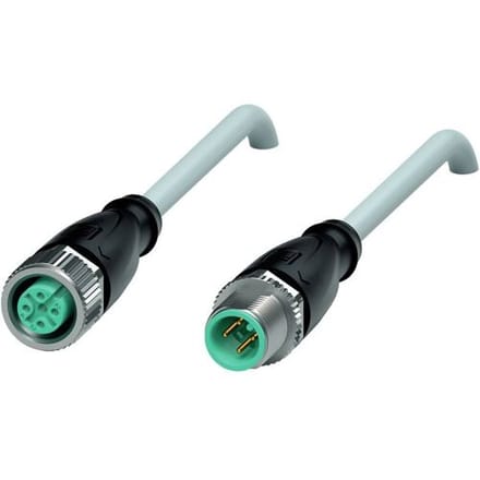 Pepperl+Fuchs 240775-0045 Sensor/actuator connector, geassembleerd Aantal polen (sensoren): 4, 4 2.5 m 1 stuk(s)