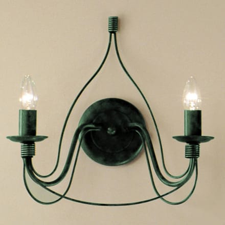 Kögl Wandlamp FILO, 2-lichts, groen-antiek