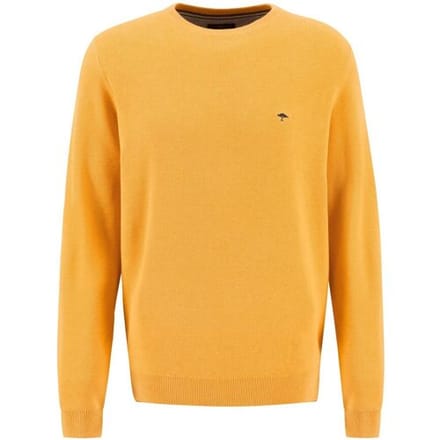Fynch-Hatton Trui Ronde Hals Fine Structure Winter Sun / male