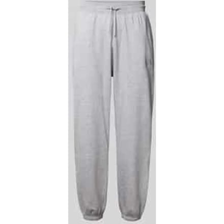 Regular fit sweatpants met labelstitching