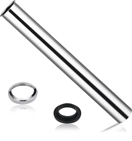 Dailygoods - Universele Dompelbuis voor Sifon - 30 cm Verlengbuis met Rubber Afdichtring