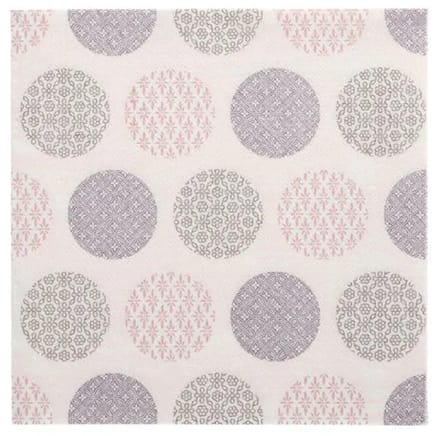5x 50 Servetten ROYAL Collection 1/4 vouw 40 cm x 40 cm roze Rococo