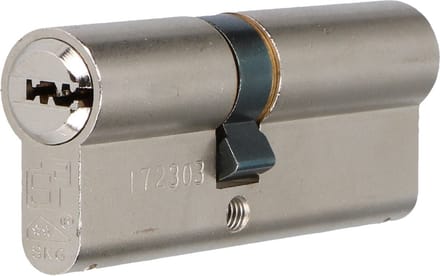 S2 veiligheidscilinder F6 35/45 SKG 2, dubbele profielcilinder (verschillend sluitend)