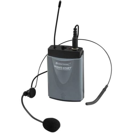 Headset Draadloze microfoonset Omnitronic WAMS-65BT Zendmethode:Radiografisch