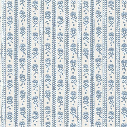 Boråstapeter Vliesbehang 8052 - Anno II - Strepen Blauw - 53cm x 10.05m