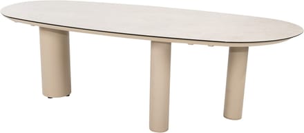 Denia dining tuintafel 240x105xH75 cm met 3 poten printed ceramic latte Taste 4SO