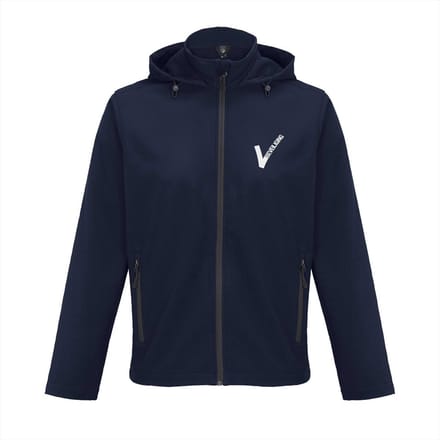 Security softshell jas met capuchon - Waterafstotend - 2-laags - Navy - Maat 5XL