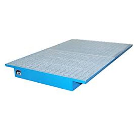 Hangende opvangbakken voor stelling type EHW 1800, blauw RAL5012