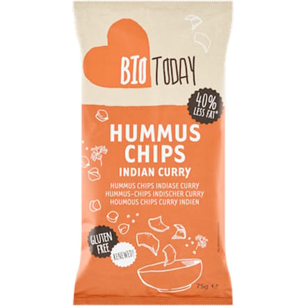 Hummuschips Indian curry