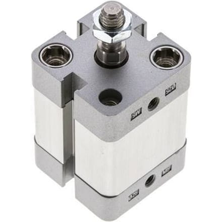 ISO 21287 Compacte Dubbelwerkende Cilinder 25-15mm - Magnetisch - Mannelijke Stang