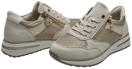 Remonte Alabama Denali D1G08-60 | beige-gouden dames sneaker