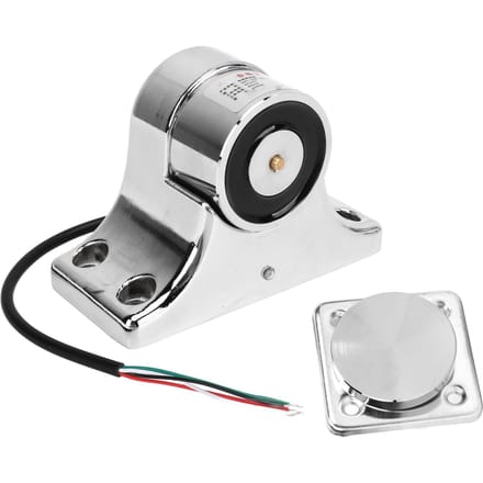 Elektromagnetische Deurhouder Zinklegering Zilver 55kg Zuigkracht Branddeur Vloerstopper voor Veiligheid