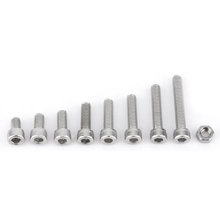 RVS SS304 Zeskantige Inbusbouten en Moeren Assortiment M5 (Bolkop)
