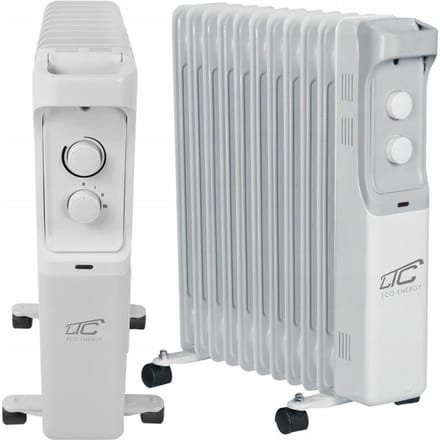 LTC - Elektrische olieverwarming 11 vinnen 2500W - Wit