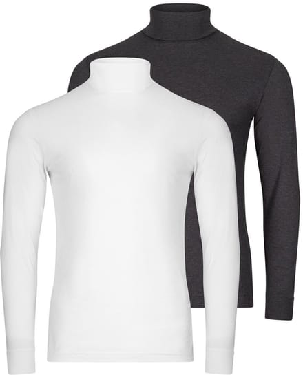 RAGMAN Heren shirt met rolkragen 2 pack Basic