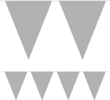 Folat - Mini vlaggenlijn zilver 3 meter