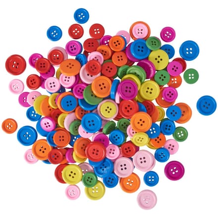 VBS Houten knopen "Kleuren & Maten Mix"
