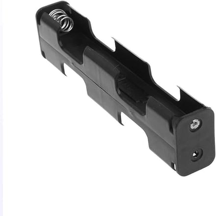 Batterij Houder - Batterij Case - Elektronica Projecten - Dubbele Lagen - 10.8 cm - Zwart