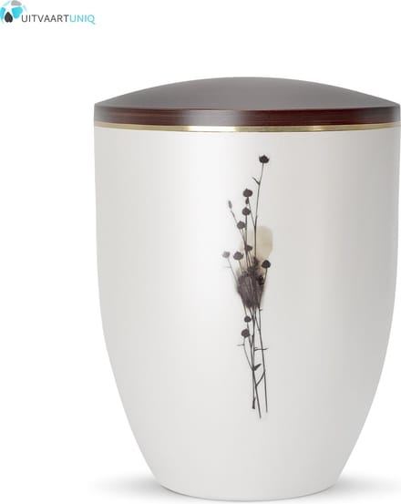 Urn Parlemoer droogbloemen - bio