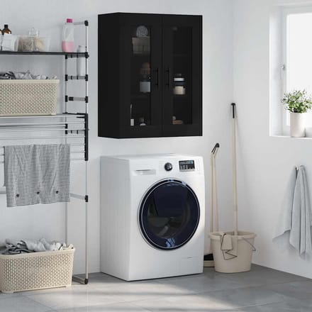 vidaXL - Bovenkast - 69,5x34x90 - cm - zwart