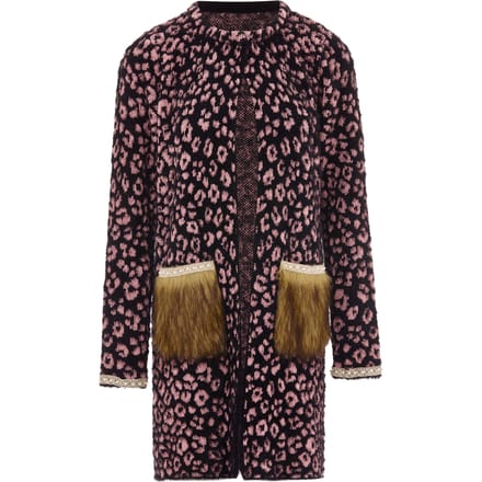 Faina Vest Dames zwart roze