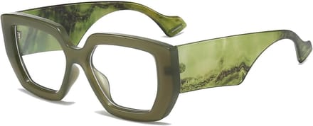 Blauw Licht Bril - Computer Bril - Scherm Tijd - Dikke Frame - Unisex - Transparant