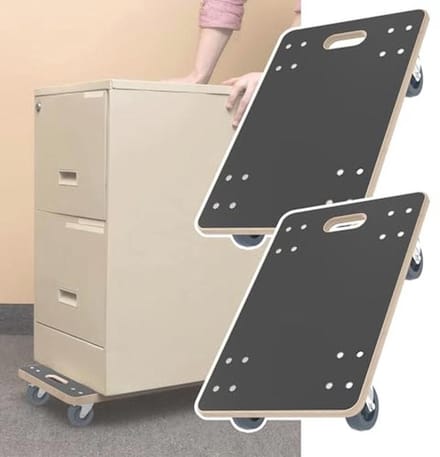 Transportroller met Rem en Antislipmat - 200 kg Capaciteit - Geschikt voor Meubels en Vrachtwagens