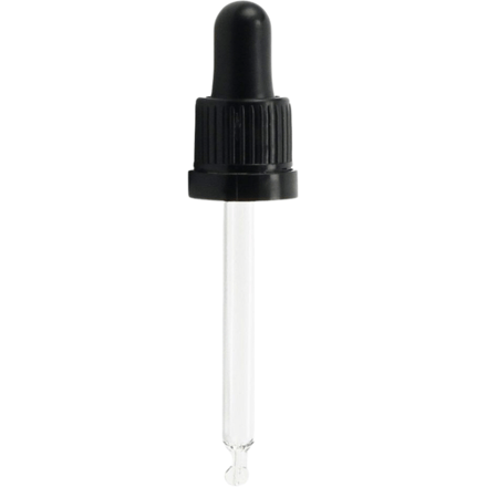Natural Heroes Pipet Dop (DIN18) - Zwart - 5 ml