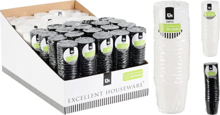 Koopman - Shotglas Set - 20 stuks - 30 ml - Kleurrijk - Kunststof