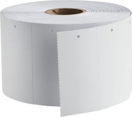 Goodline® - 45x90mm - Witte Kartonnen Labels op Rol / Hangetiketten
