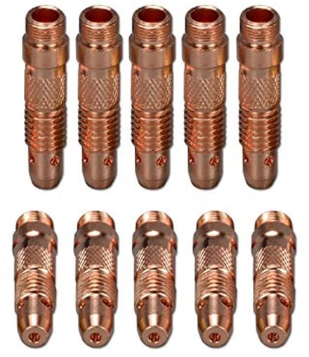 TIG Spantanglichamen 2,4 mm Geschikt voor TIG-toorts 10-pack