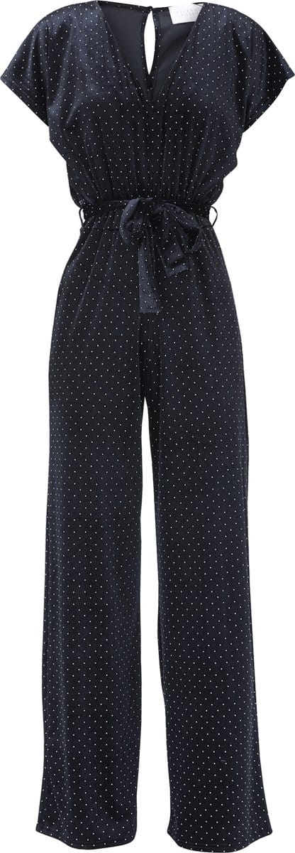 SISTERS POINT Girl-ju.v12 - Dames Jumpsuit - Black/Silver - Maat S
