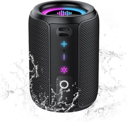 Draagbare Bluetooth Luidspreker - Mini Speaker - Muziek Buiten - IPX7 Waterdicht - 15W Geluid - Zwart