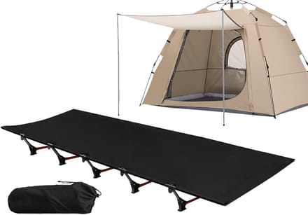 Kampeerbed Opvouwbaar - Lichtgewicht Bed - Buiten Rusten - Draagbare Ondersteuning - 192 x 65 cm