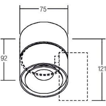 BRUMBERG LED plafondspot Circle Mini, Ø 7,5 cm, wit