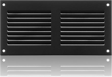 Ventilatierooster 200x100mm Antraciet Staal met Muggengaas