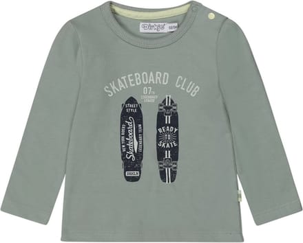Dirkje-Boys T-shirt ls-Dusty Green